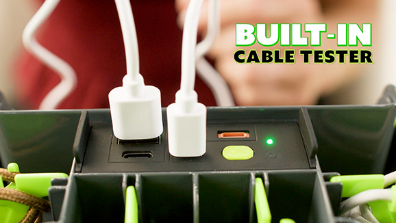 Cord Daddy has a built-in cable tester